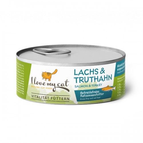 Nassfutter - Truthahn & Lachs 100g | I love my cat